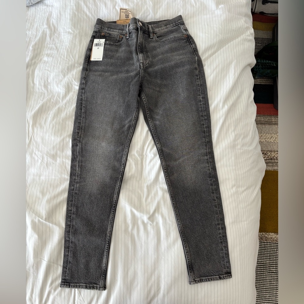 Ralph Lauren high rise skinny crop denim in gray